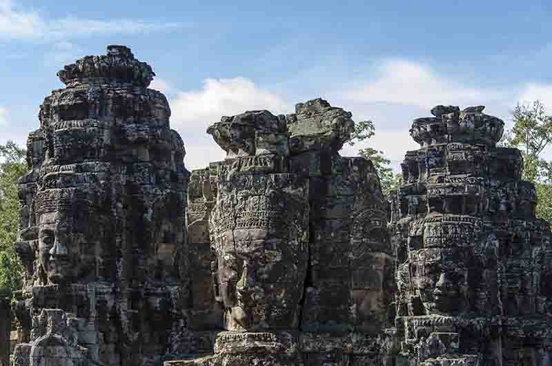 56 - Camboya - Angkor - ciudad de Angkor Thom - templo de Bayon